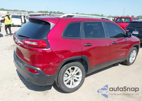 2015 Jeep Cherokee Sport из США, поврежденный, VIN 1C4PJLAB6FW611945
